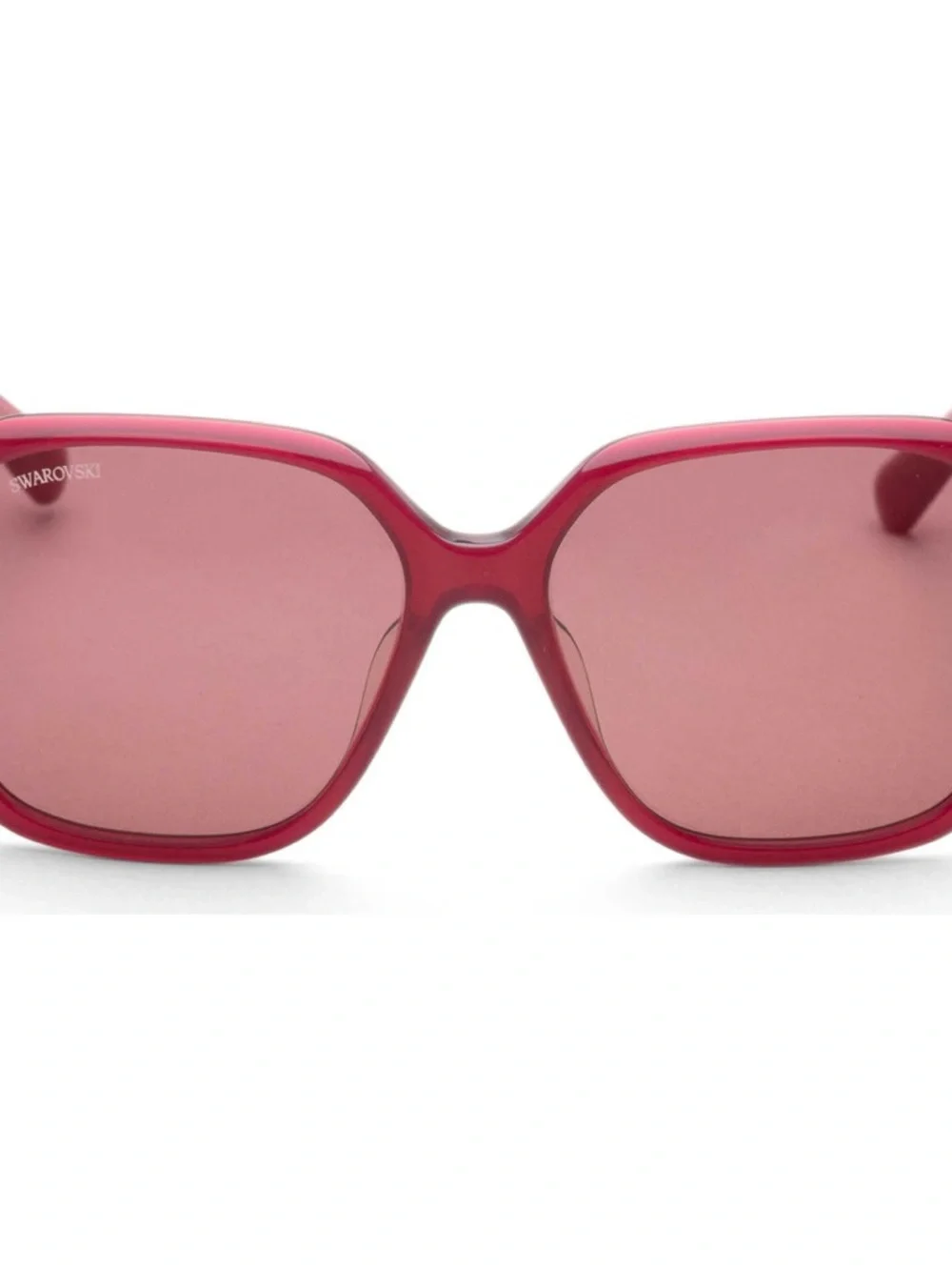 Swarovski Dark Fuschia Pink Square Sunglasses SK0390